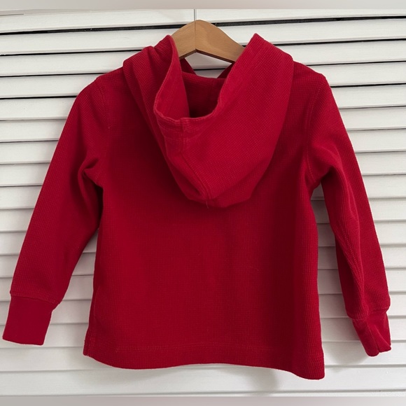 Like New♥️Polo Ralph Lauren Boys 2T Long Sleeve Hooded Thermal Red - Picture 3 of 3
